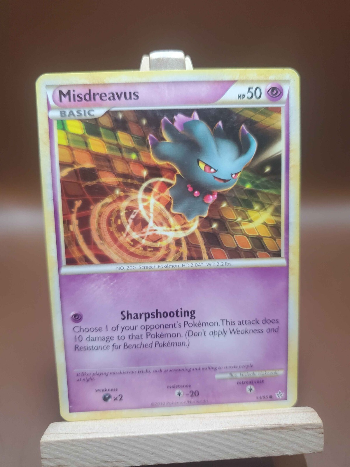 HP Pokemon Card HS Unleashed Common Misdreavus 54/95
