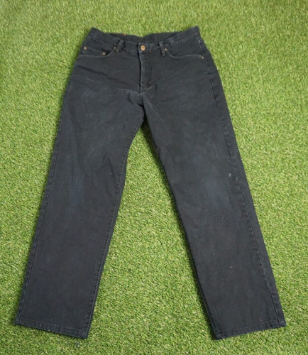 Edwin Jeans Mens 32X30 Black Denim vintage 90s made in Japan HAS STAINS