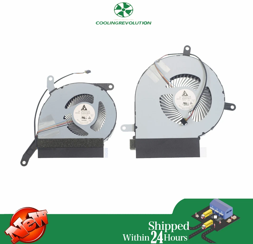 New CPU GPU Fan For Microsoft Surface Studio 28" All-In-One NS6CB01 NS6CB00 R+L - Image 2 of 2