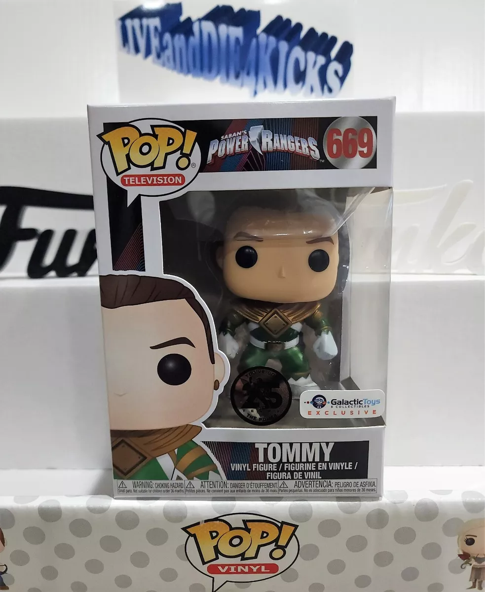 Funko POP! Power Rangers Tommy Green Ranger #669 Galactic Toys Ex. NEW 25th MMPR