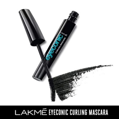 4x Lakme Eyeconic Lash Curling Mascara Black 9ml Smart Curl Brush Intense Black