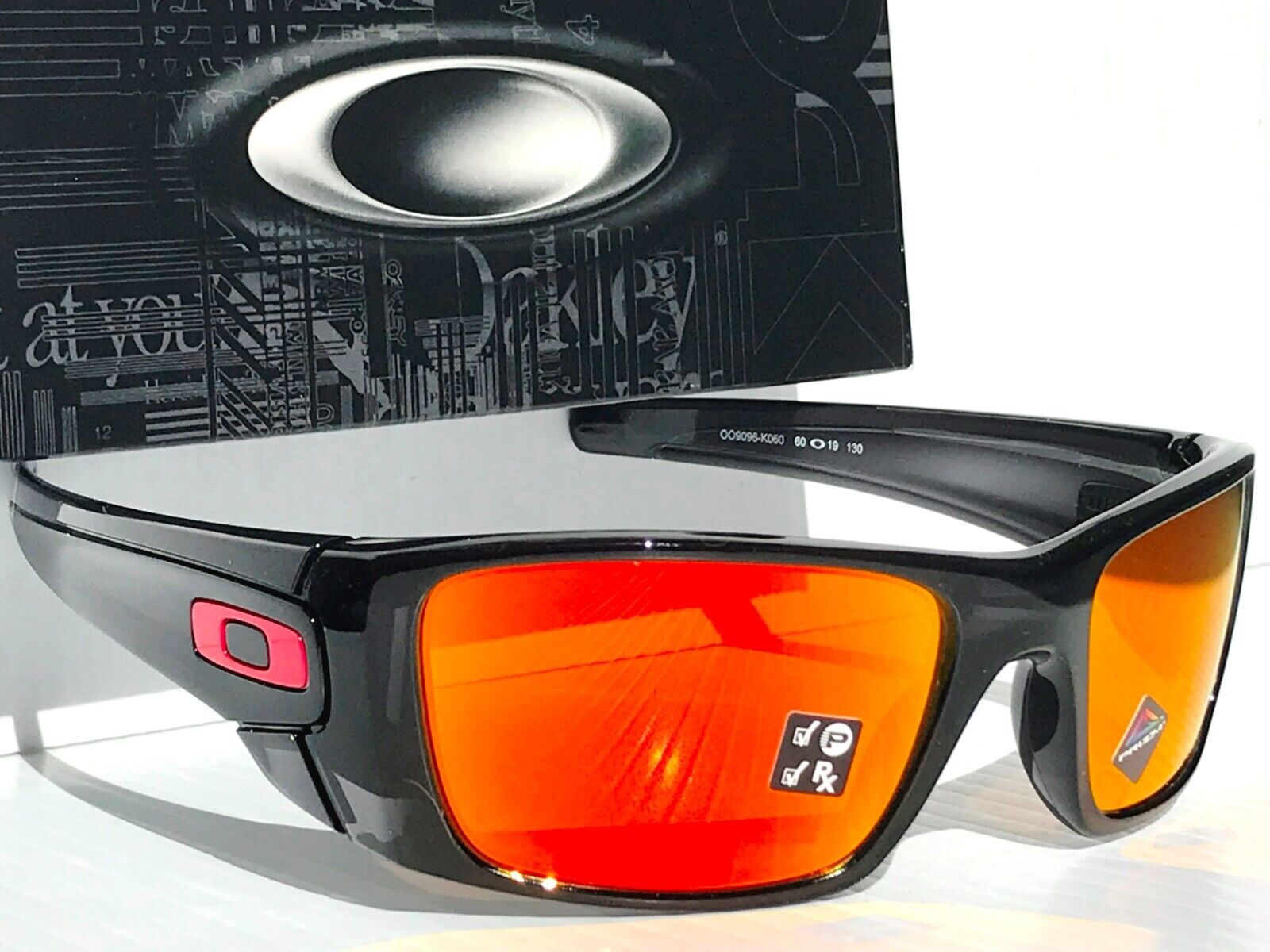 OAKLEY Fuel Cell HERITAGE USA INK POLARIZED Galaxy Ruby Sunglass 9096