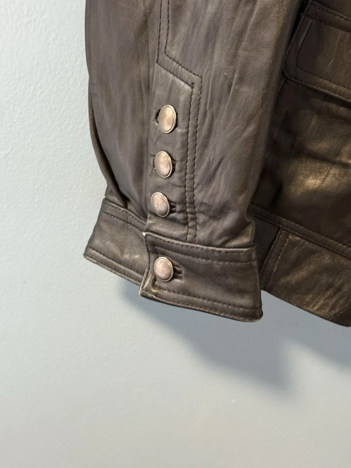 Chaqueta de cuero suave negra LANE BRYANT 18/20, buen estado Foto 3 de 4