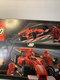 LEGO Racers #8673 Ferrari F1 Fuel Stop 100% Complete w/ Minifigures In Box