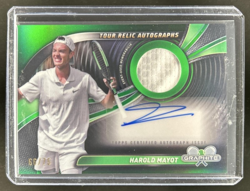2024 Topps Graphite Harold Mayot Tour Relic Auto Autograph Green Refractor #/75