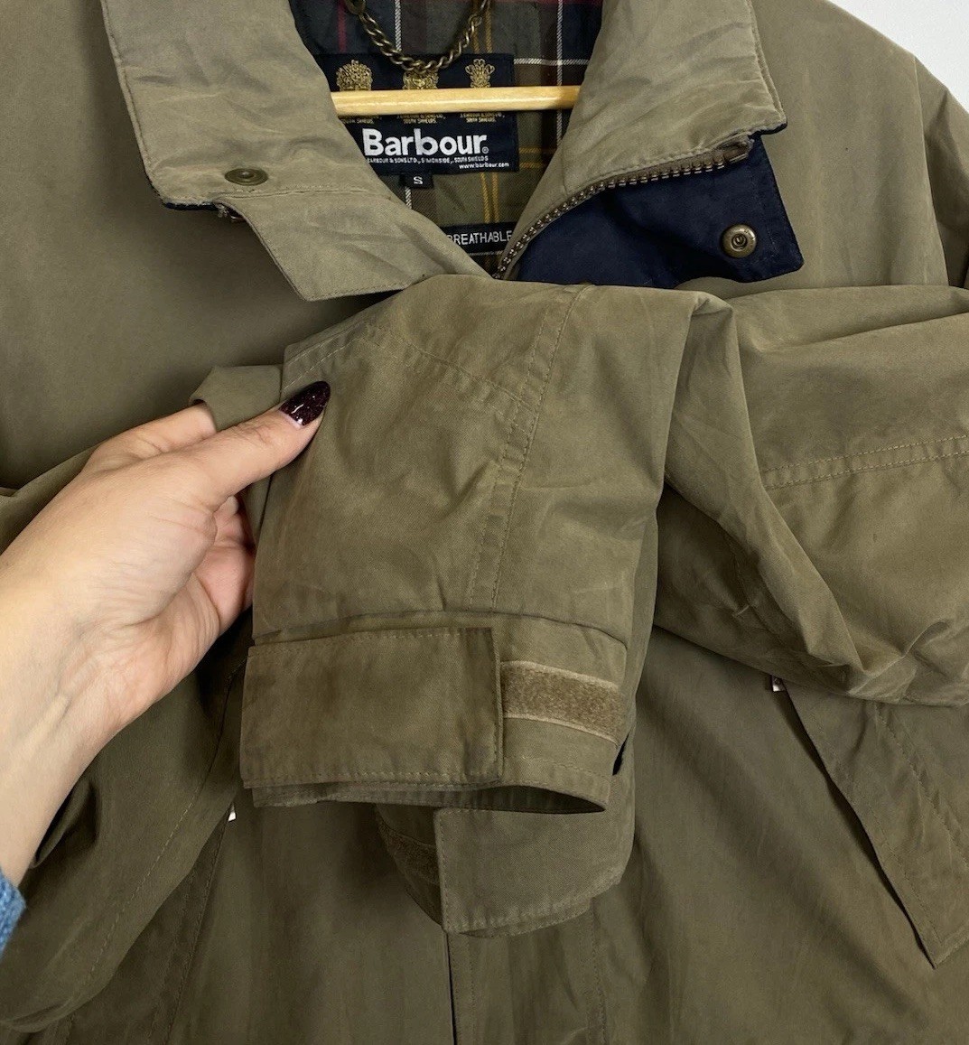 Barbour T700 Fulbourn Jacket Full Zip Jacket Men's Size S Zip