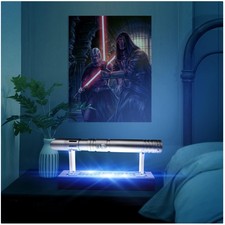 Acrylic Lightsaber Stand with Customizable LED Light