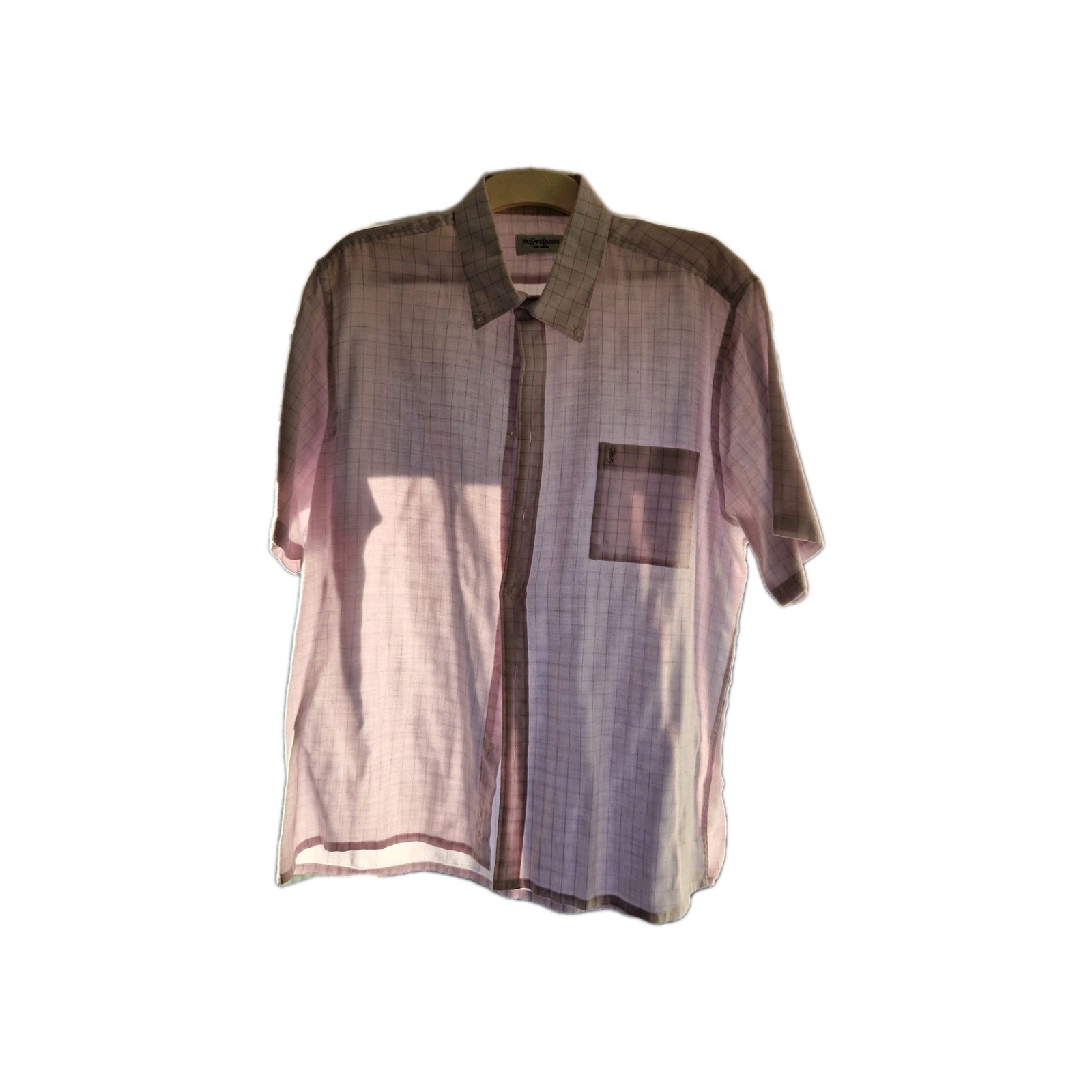 Camicia Uomo Manica Corta Yves Saint Laurent Taglia XL