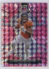 2024 Panini Mosaic Pink Camo Mosaic Prizm Courtland Sutton #66 3n1