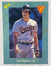 1991 Classic III Baseball Travel Green Cal Ripken Jr #T77 Baltimore Orioles