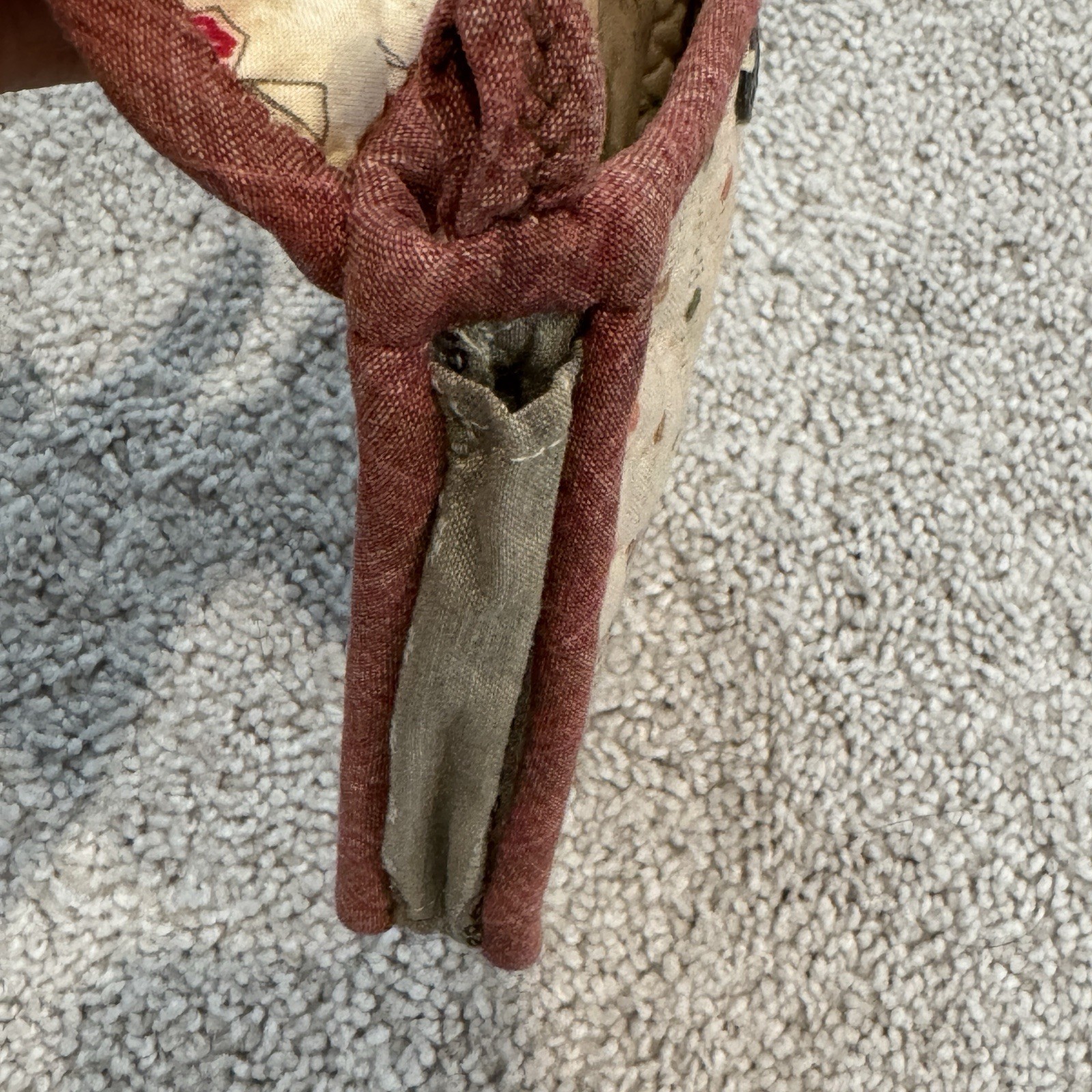 Handmade Quilted Patchwork House Design Pouch w/ … - image 6