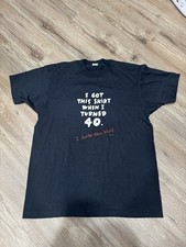 Vintage Single Stitch 40th Birthday Novelty Funny T-Shirt Size XL
