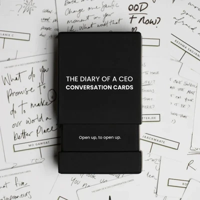 Steven Bartlett The Diary Of A CEO Conversation Cards - First Edition. NEW!