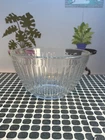 Pyrex 3 Cup Glass Ribbed Mixing Bowl Clear Glass 7401-S