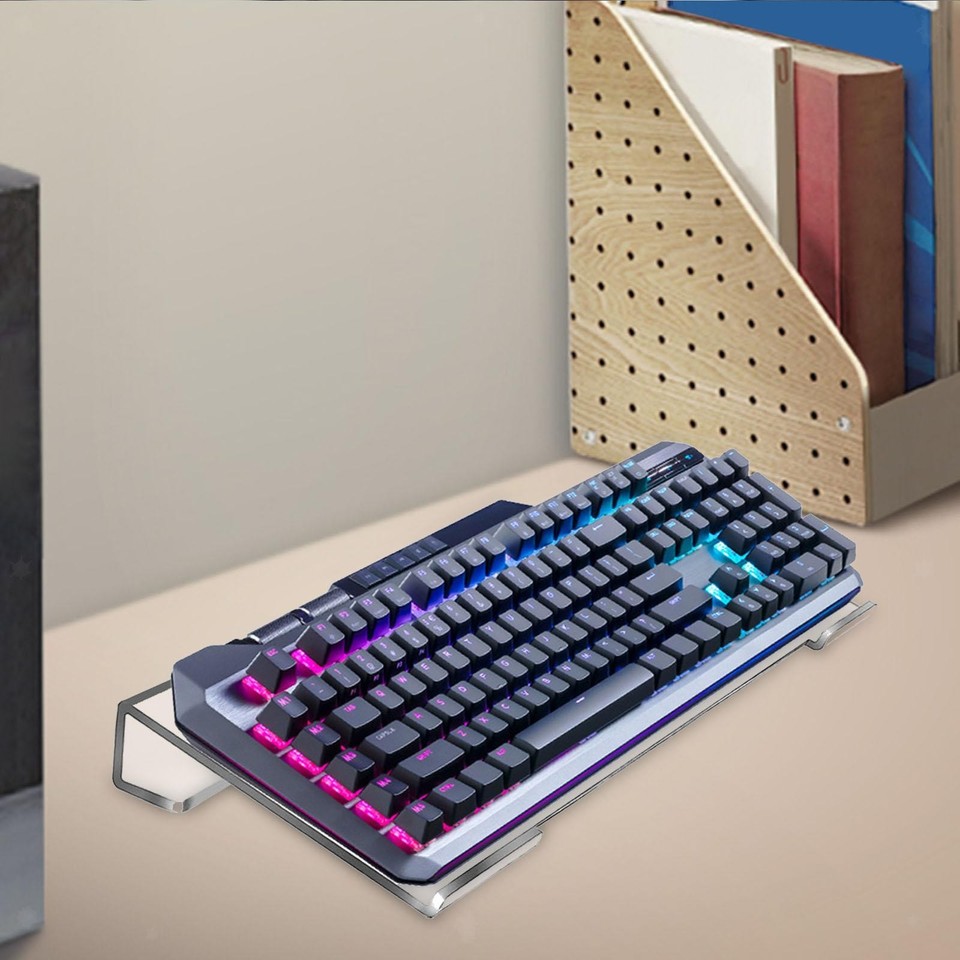 Tilted Computer Keyboard Stand Desk Keyboard Lifter Space Saving ...