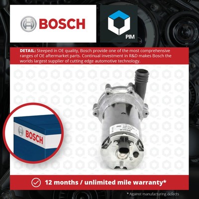 Water Pump for Parking Heater fits MERCEDES 400 R231 3.0 2014 on M276.825 Bosch