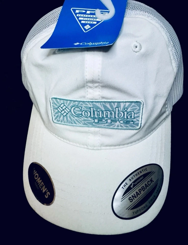 Gorra Columbia PFG Cola de Caballo Parche para Damas - Sombrero Blanco Foto 3 de 3