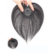 Silk Base Straight Clip In Human Hair Toppers  For Loss Thin Hair Replacement