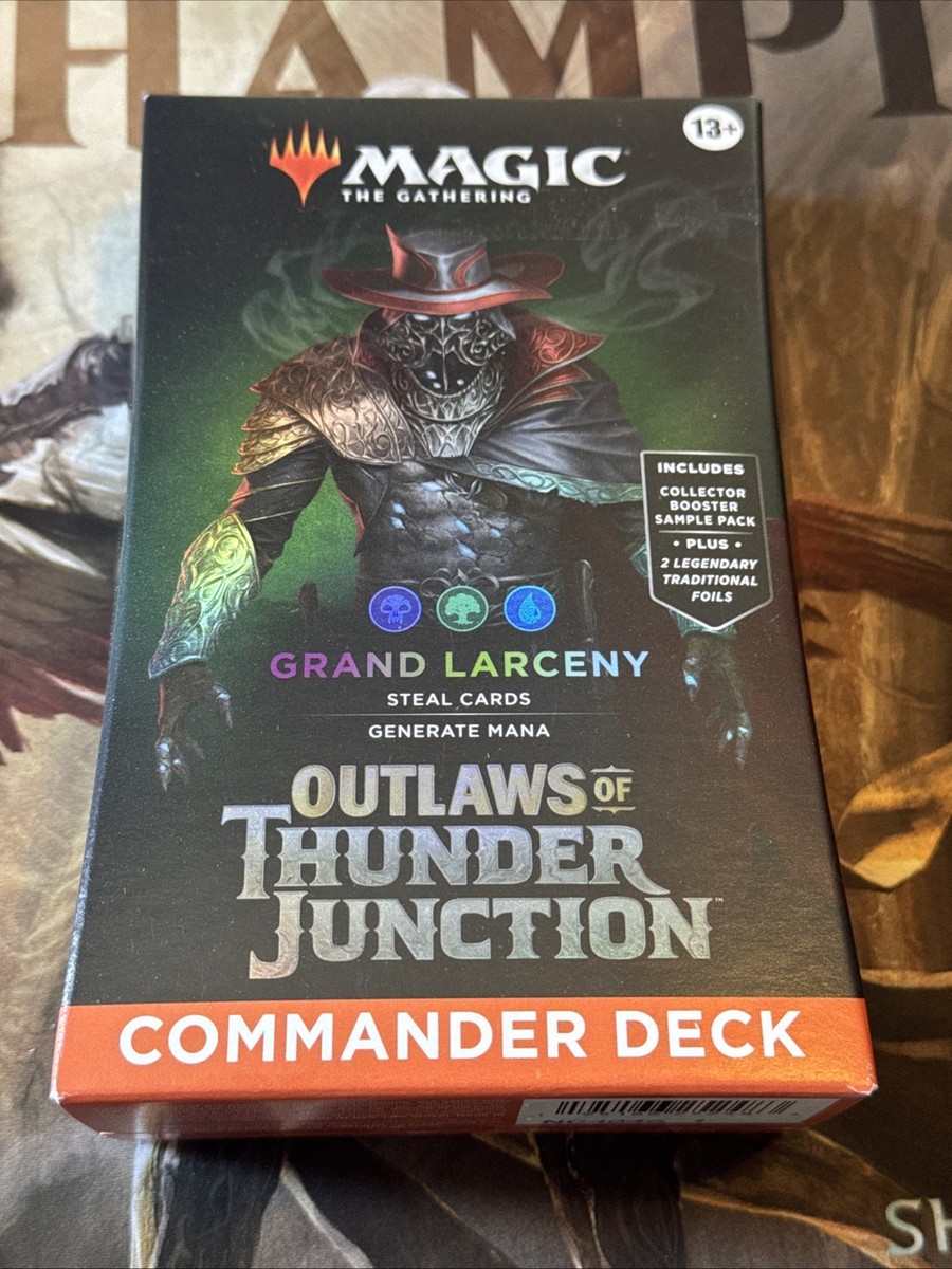 grand larceny mtg commander deck Amazon.com: Magic: The Gathering Outlaws of Thunder Junction Commander Deck