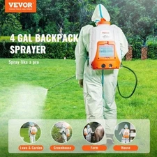 Battery Powered Backpack Sprayer 090 PSI Adjustable Pressure 4 Gallon