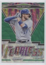 2021 Panini Prizm Fearless Green Wave Prizm Kris Bryant #FR-12 4s2
