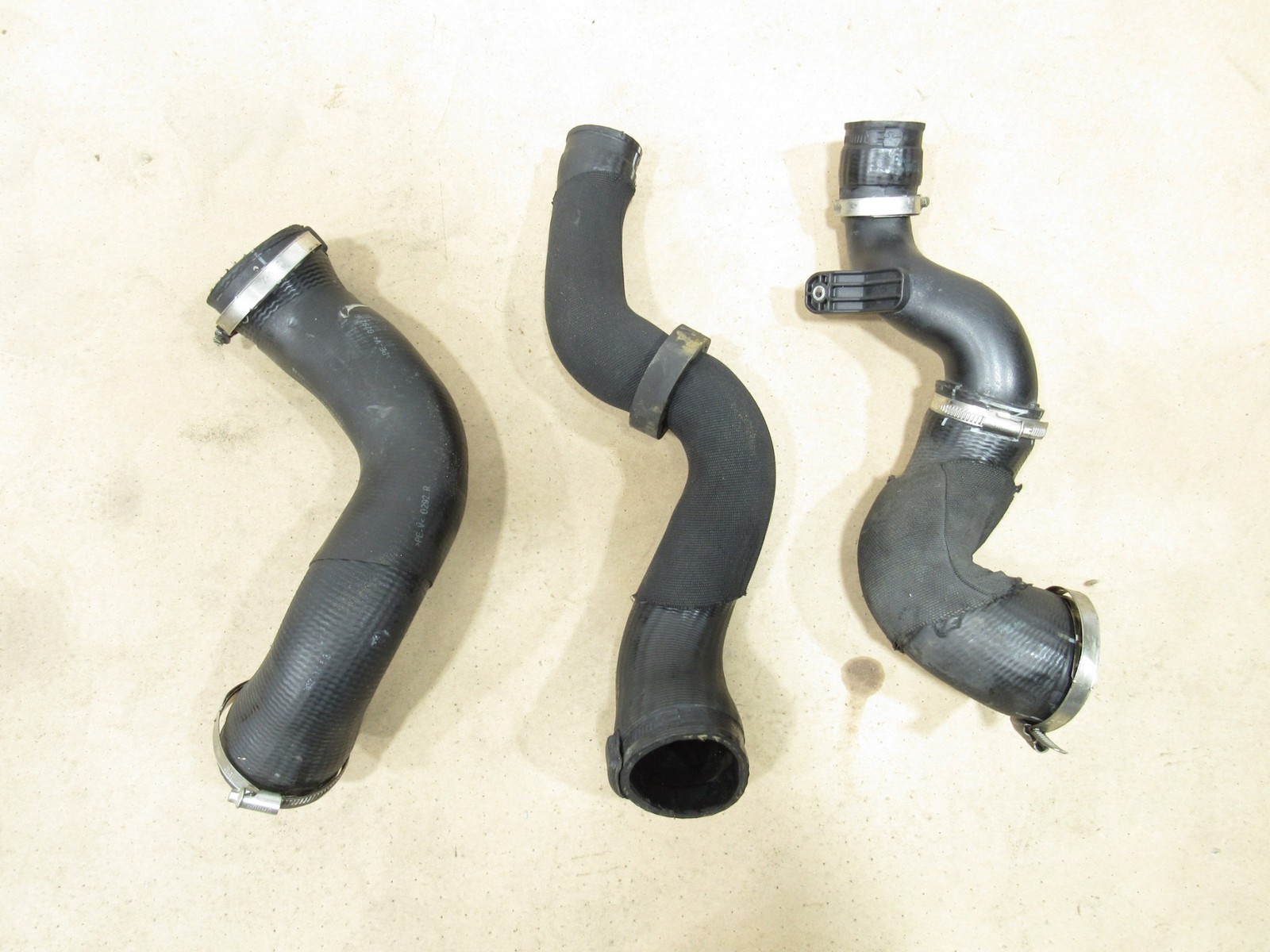 12-18 Bentley Continental GT W12 2015 Intercooler Hose Pipe Tube Set 3 Pcs |:A