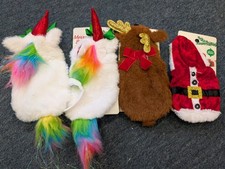 Reptile Costumes Lot Of 4 - Bearded Dragon - Santa, Reindeer And Unicorn X 2