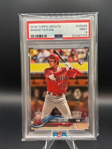 2018 Topps Update Shohei Ohtani Rookie RC Batting #US285 PSA 9