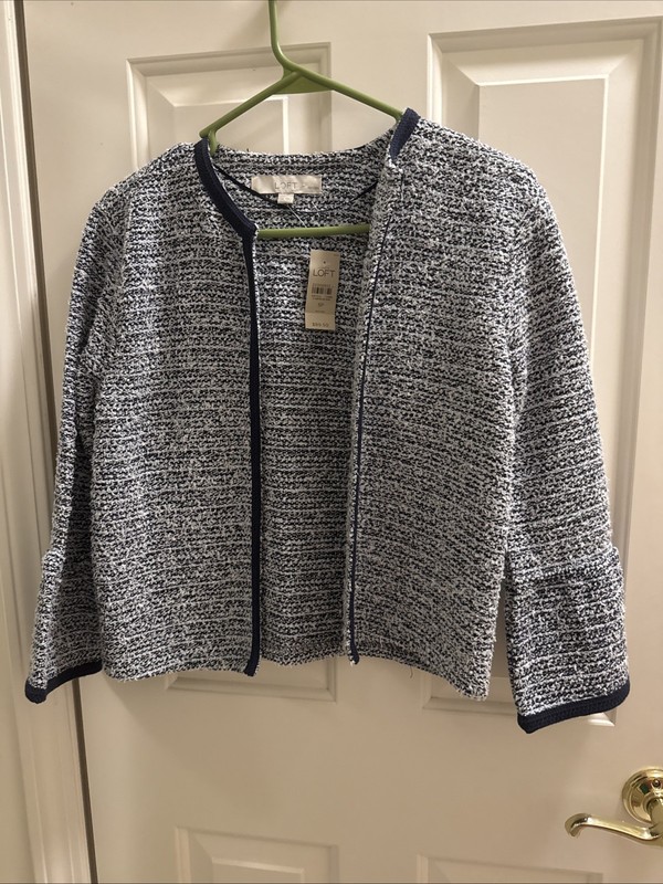 Loft Petites Women's SP Tweed Blazer Jacket NWT