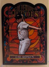 1997 Topps GALLERY OF HEROES #5 Cal Ripken Jr RARE STAINED GLASS DIE CUT INSERT