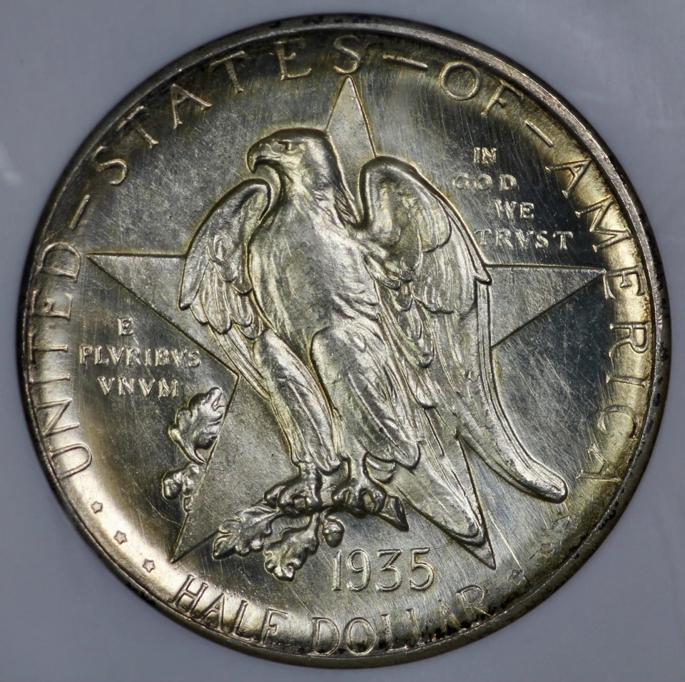 1935-D Texas 50c Silver Half Dollar NGC MS 66*  Proof Like  CAC Approved - Image 2 of 4