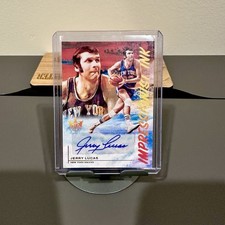 2021-22 Panini Court Kings Jerry Lucas Impressionist Ink Auto /75 SP SSP Rare