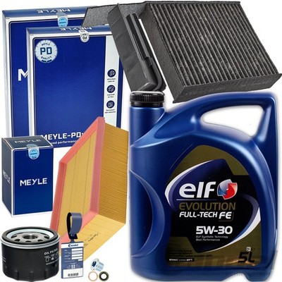 MEYLE FILTERSET PAKET+ELF 5W30 für 1.5 dci RENAULT MODUS+CLIO 3 64-106 PS
