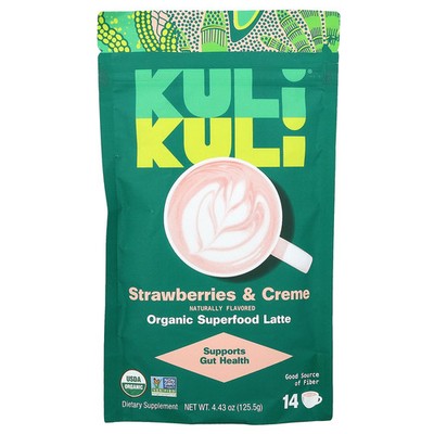Organic Superfood Latte, Strawberries & Creme, 4.43 oz (125.5 g)
