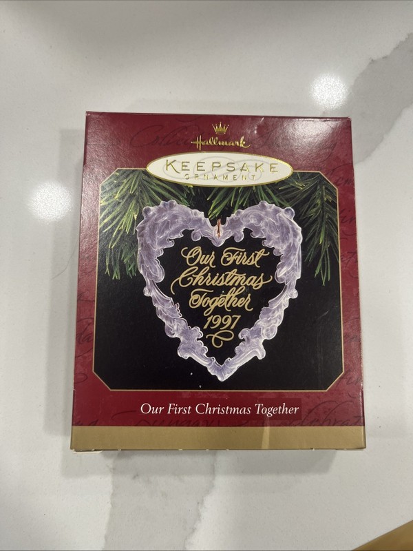 HALLMARK KEEPSAKE ORNAMENT ~ OUR FIRST CHRISTMAS TOGETHER ~ HEART ~ 1997
