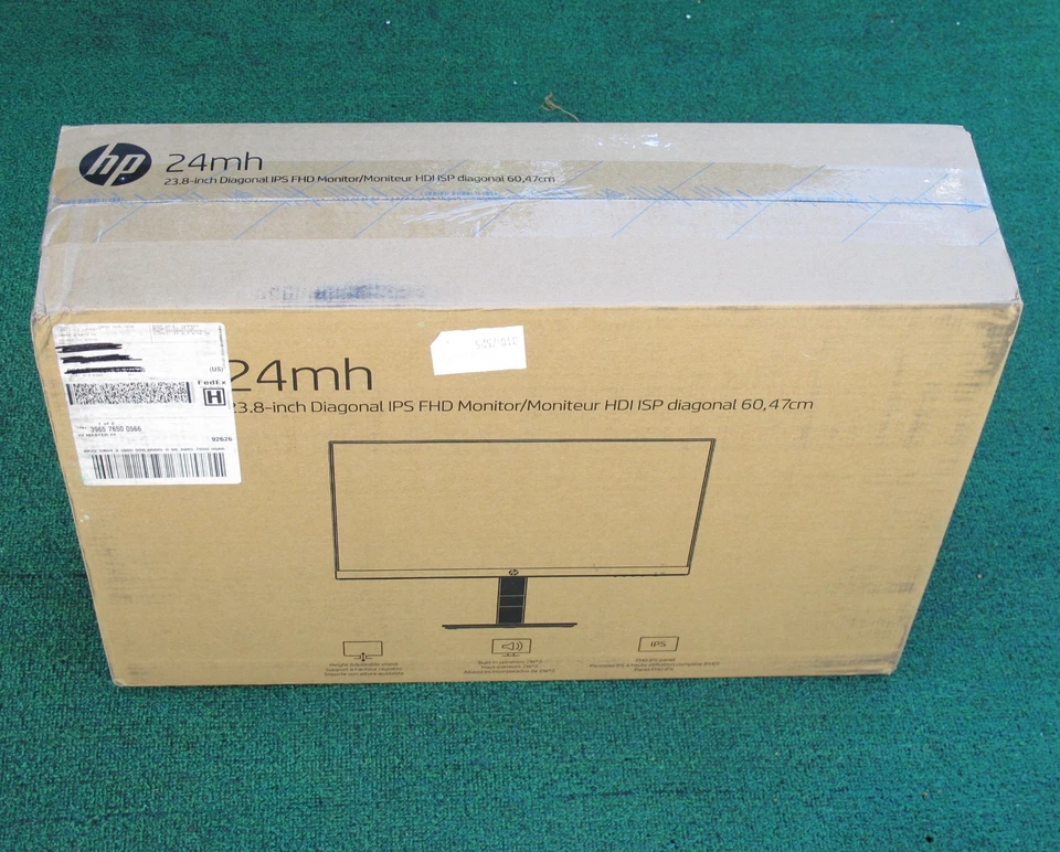 HP 23.8" 24mh FHD IPS Monitor 1080p HDMI DP VGA - Brand New & Factory Sealed! - Image 3 of 4