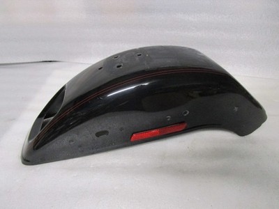 00-07 Harley FXSTD Softail Deuce Rear Fender BLACK w/ BURGUNDY STRIPES