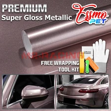 ESSMO PET Super Gloss Metallic Frozzen Berry Vehicle Vinyl Wrap Decal Like Paint