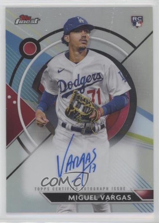 2023 Topps Finest Miguel Vargas #FA-MV Auto 0ow5