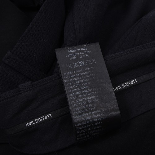 NEIL BARRETT Hosen Gr 46 Skinny Fit Regular Rise Marineblau Wolle Made in Italy - Imagen 8 de 11
