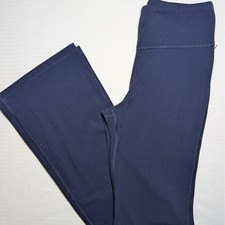 Athleta Girl Flare Leggings XL 14 Navy High Rise Yoga Pants Y2K Active