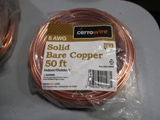 Cerrowire 50 ft. 8-Gauge Solid SD Bare Copper Grounding Wire 8 awg