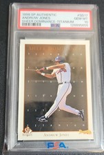 1998 SP Authentic - Sheer Dominance Andruw Jones  Titanium /100..PSA 10..POP 1