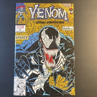 Venom Lethal Protector II #1 Shattered Variant Gold Cover