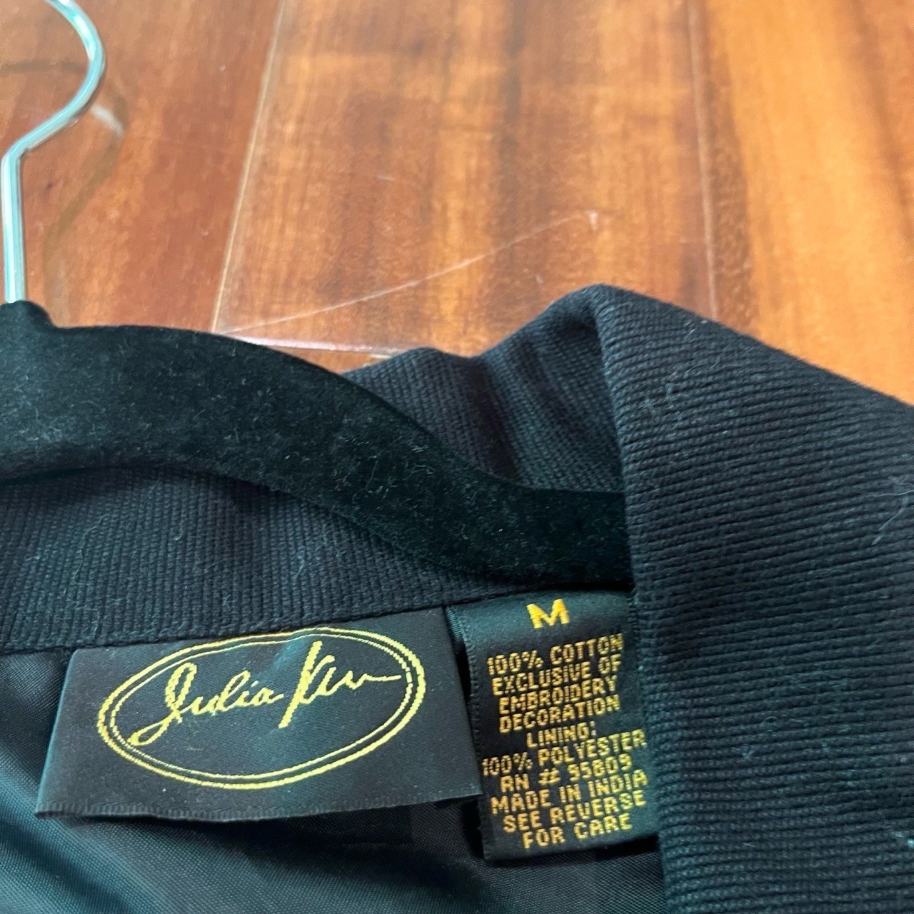 Julia Kim Multicolor Jacket Patchwork Floral Embr… - image 2