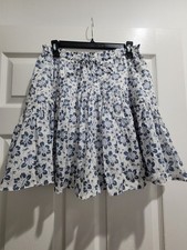POLO RALPH LAUREN FLORAL PLEATED SKIRT WOMENS 8
