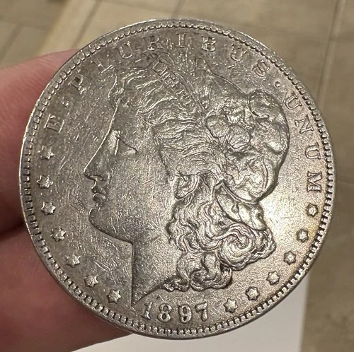 1897-s Morgan Silver Dollar.  Proof-Like.  KEY Date!! Rare Coin. Prestine Cond.