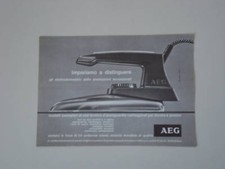 advertising Pubblicità 1968 FERRO DA STIRO AEG