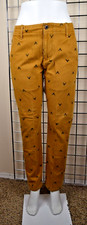 Vintage Levis Pants Size 32 x 29 90s Tan Black Dots Chevron Shapes Relaxed Fit