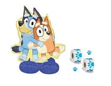 Bluey & Bingo 49'' Airloonz Anagram Balloon Party Decorations Dog Paw Print